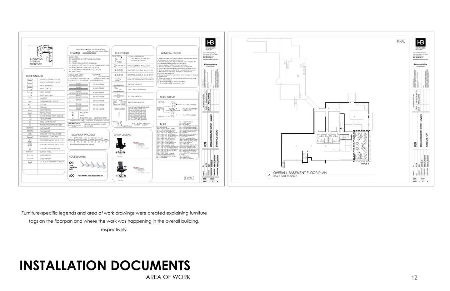 Installation Documents: Area of Work