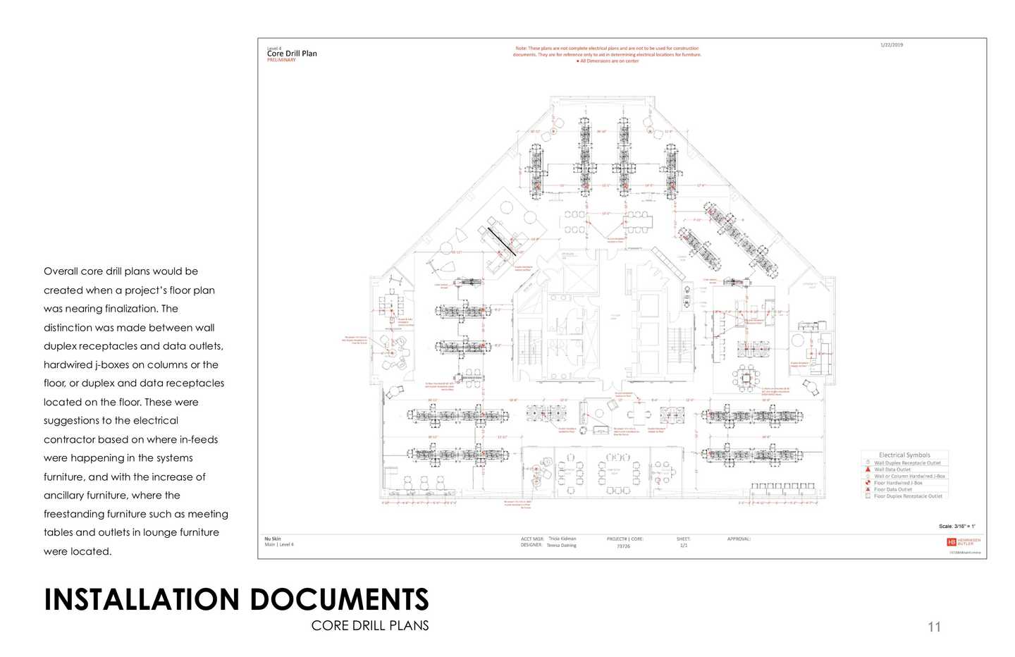 Installation Documents: Core Drill Plans